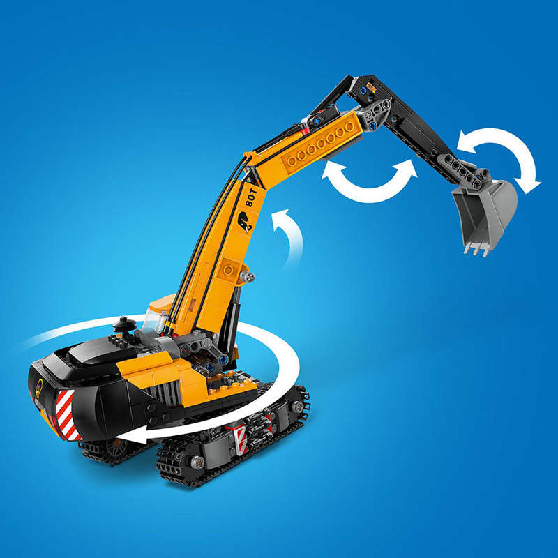 LEGO 60420 - City Big Vehicles Yellow Construction Excavator