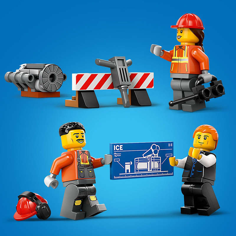 LEGO 60420 - City Big Vehicles Yellow Construction Excavator