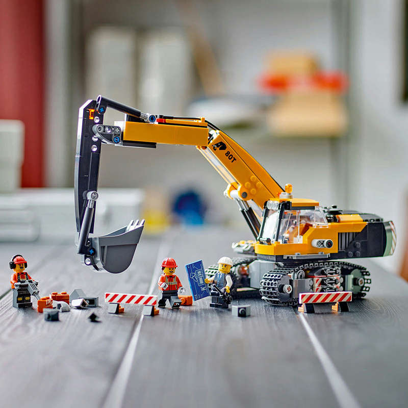LEGO 60420 - City Big Vehicles Yellow Construction Excavator