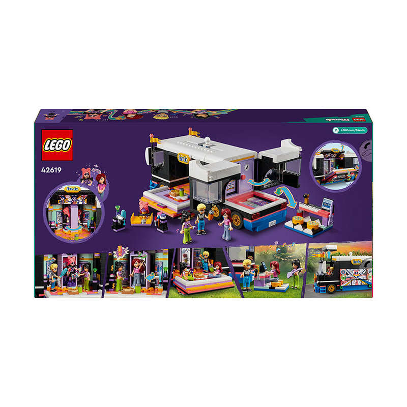 LEGO® 42619 Lego Friends - Pop Star Music Tour Bus