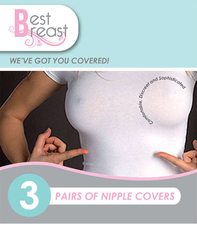 Best Breast Silk Nipple Covers (3 Pairs)