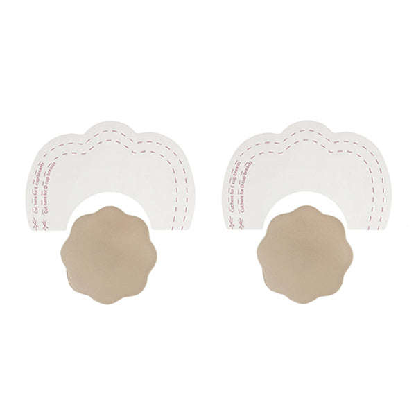 Breast Lift Tape cup D - F with Nude Silicone Nipple Covers - NUDE