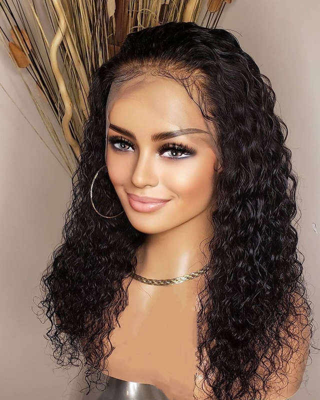 Full Lace Frontal Malaysian Curly 20 inch Wig - Customized