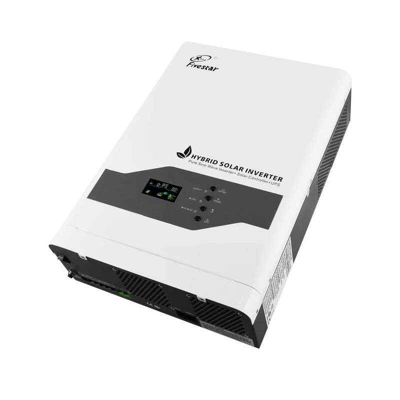 FiveStar 3.5KVA 48V 3000W Pure Sine wave Hybrid Solar Inverter Built-In 60Amp MPPT Solar Controller
