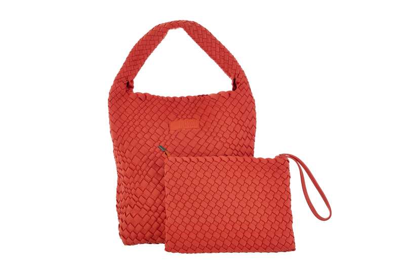 Midi Stylin' Woven Bag + Wristlet Set