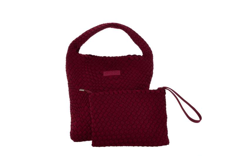 Midi Stylin' Woven Bag + Wristlet Set