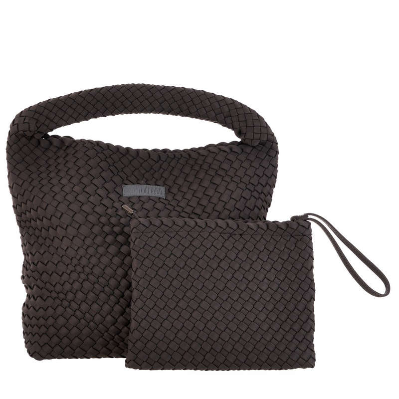 Maxi Stylin' Woven Handbag + Wristlet Set