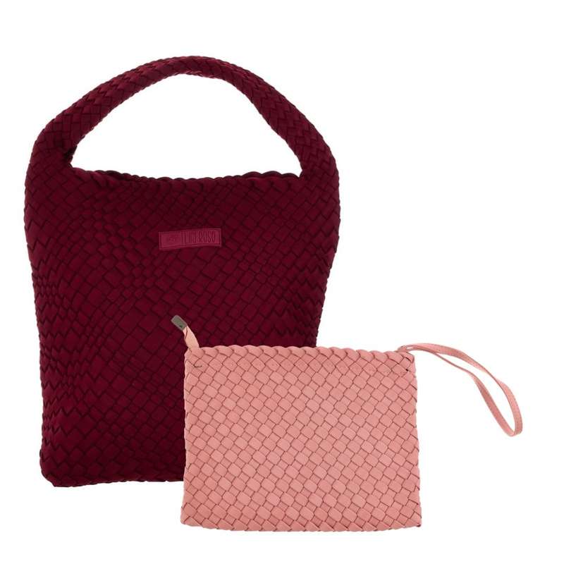 Midi Stylin' Woven Bag + Wristlet Set