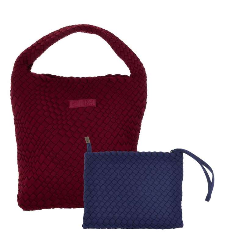 Midi Stylin' Woven Bag + Wristlet Set