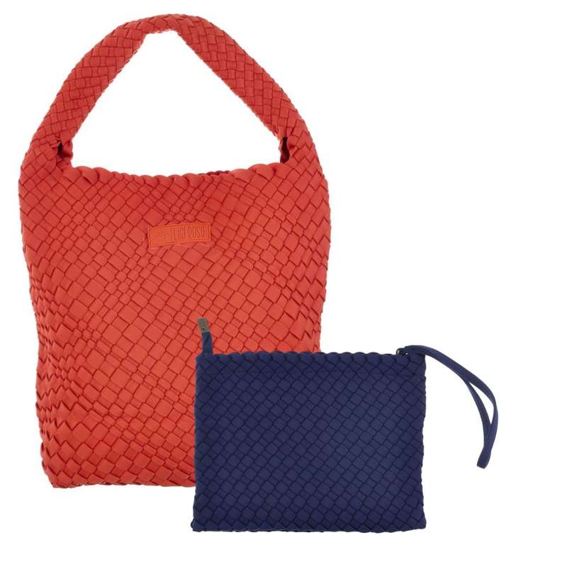 Midi Stylin' Woven Bag + Wristlet Set