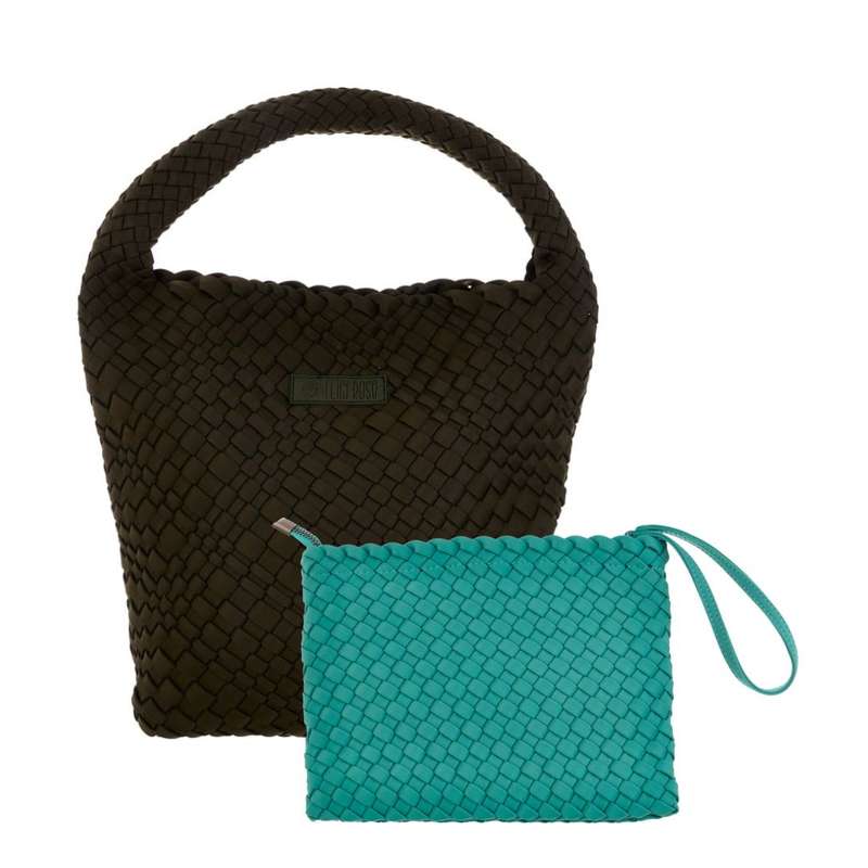 Midi Stylin' Woven Bag + Wristlet Set
