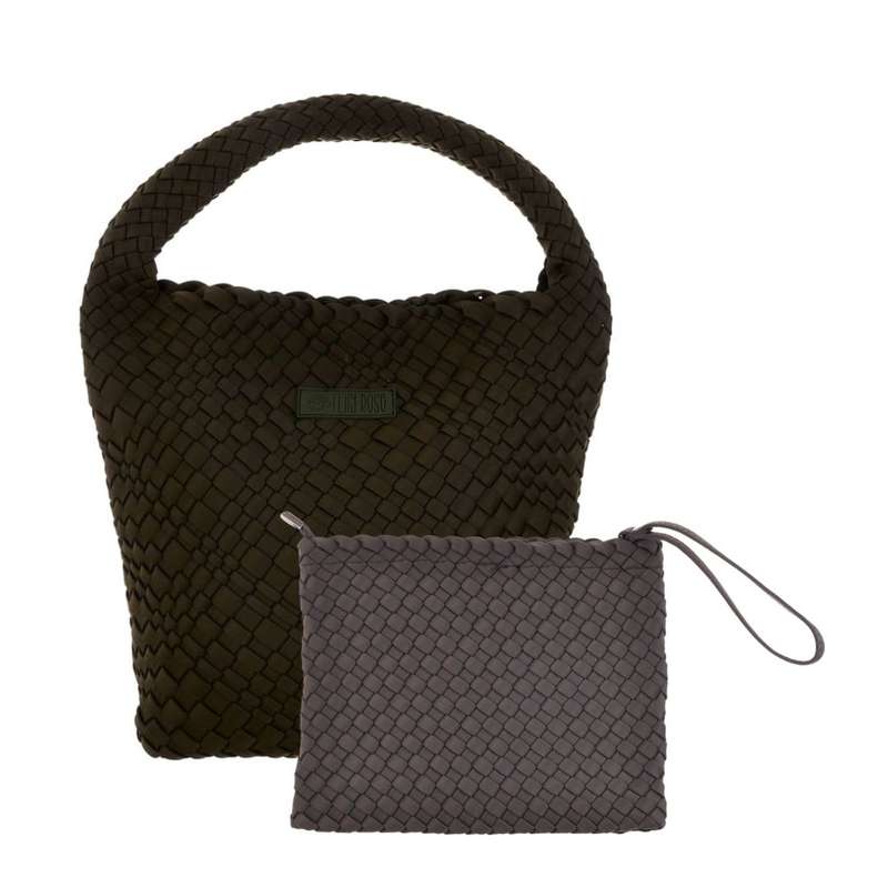 Midi Stylin' Woven Bag + Wristlet Set