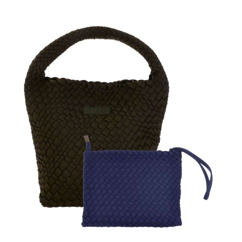 Midi Stylin' Woven Bag + Wristlet Set