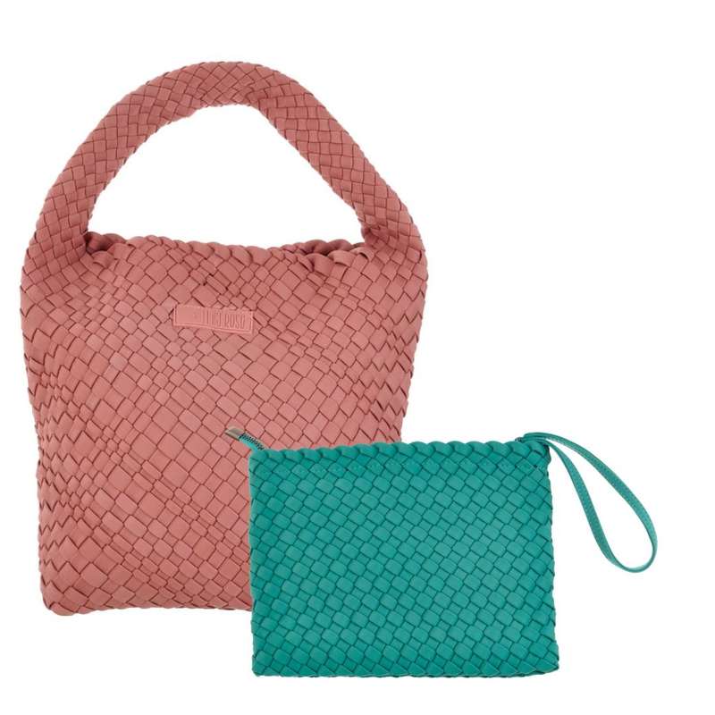 Midi Stylin' Woven Bag + Wristlet Set