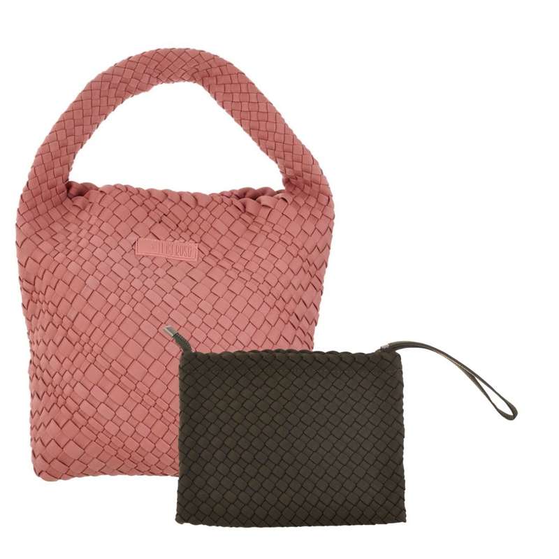 Midi Stylin' Woven Bag + Wristlet Set