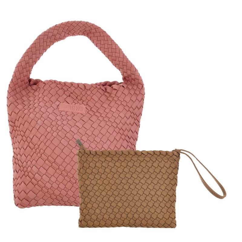 Midi Stylin' Woven Bag + Wristlet Set