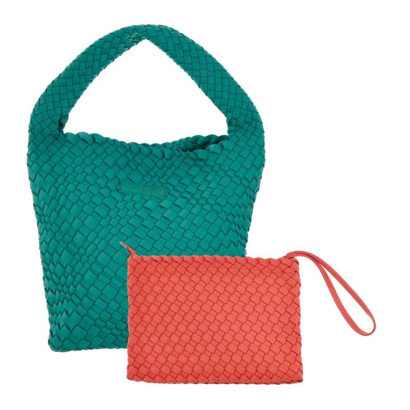 Midi Stylin' Woven Bag + Wristlet Set