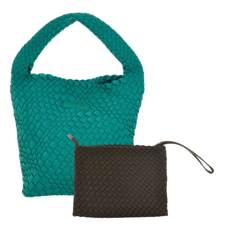 Midi Stylin' Woven Bag + Wristlet Set