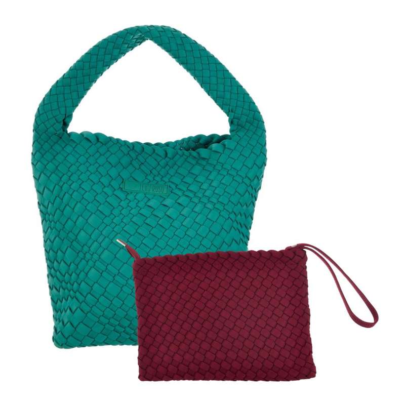 Midi Stylin' Woven Bag + Wristlet Set