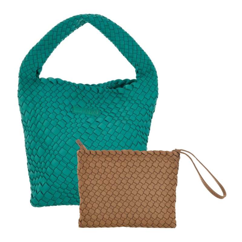 Midi Stylin' Woven Bag + Wristlet Set
