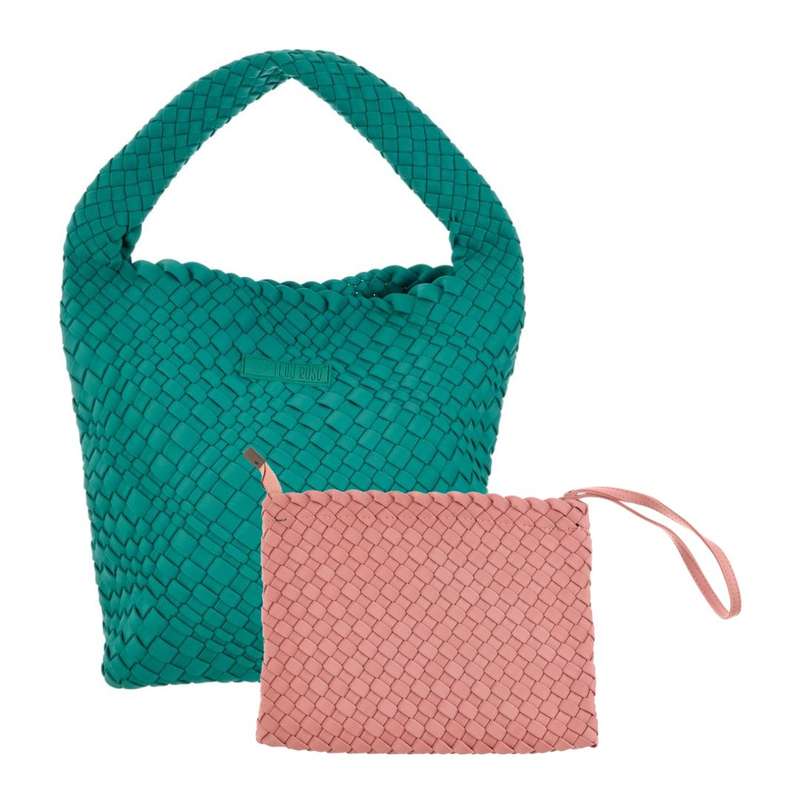 Midi Stylin' Woven Bag + Wristlet Set