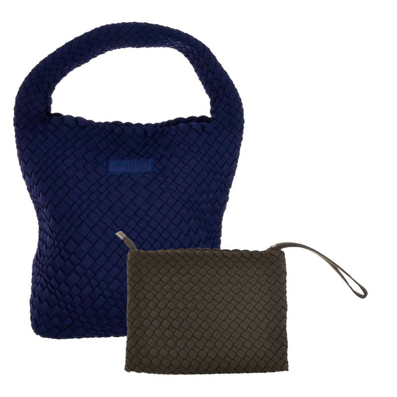 Midi Stylin' Woven Bag + Wristlet Set