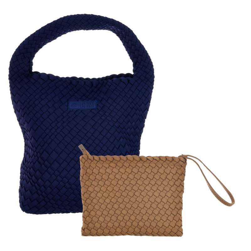 Midi Stylin' Woven Bag + Wristlet Set