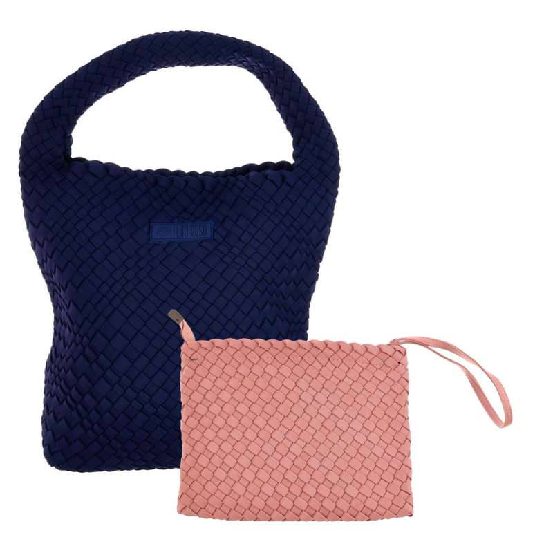 Midi Stylin' Woven Bag + Wristlet Set