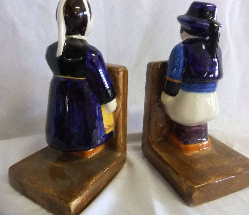 Porcelain book-ends