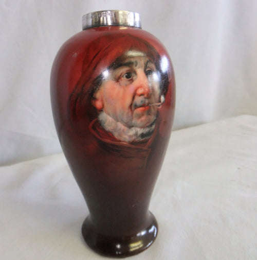SILVER RIMMED VASE