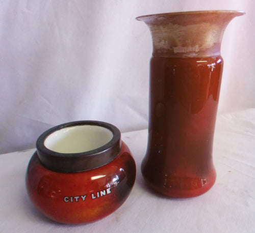 Pair of EPNS Stoubridge vases