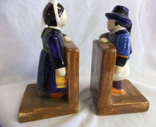 Porcelain book-ends