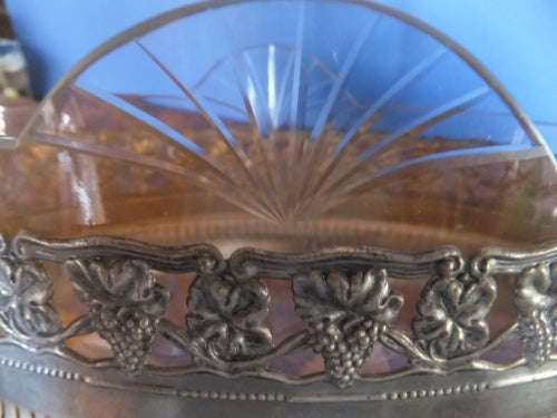Third Reich Tin Centrepiece with original glass