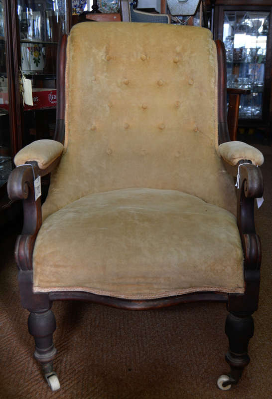Mahogany Grandfather and Grandmother Chairs