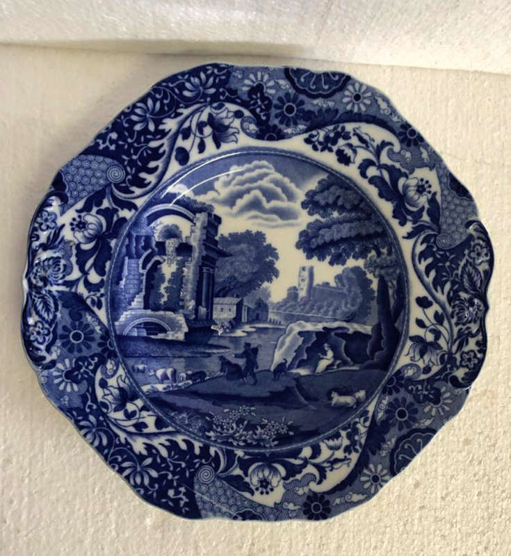 Pair of Italian Spode Snack Plates