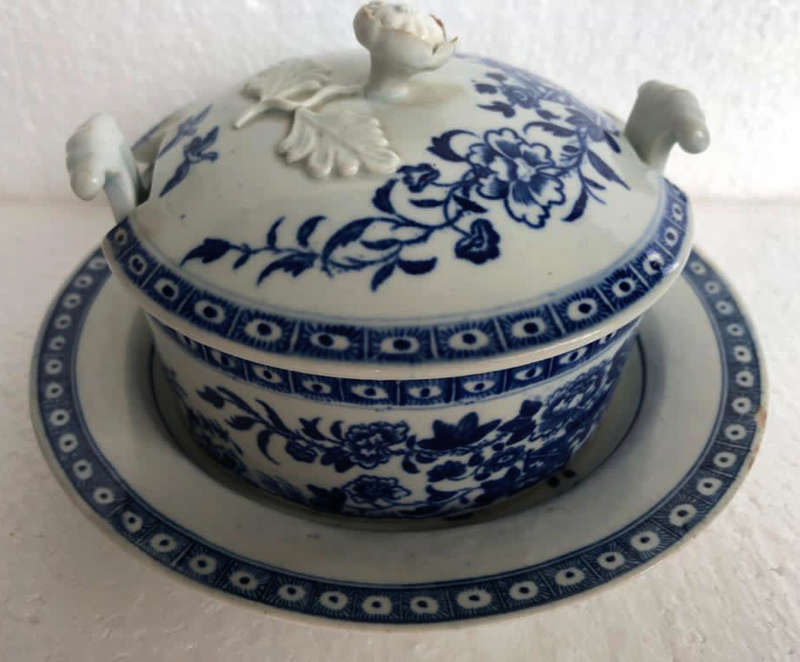 Worcester Butter Dish (1755 - 1790)