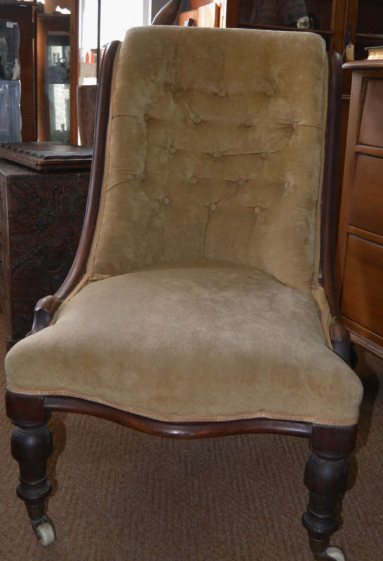 Mahogany Grandfather and Grandmother Chairs