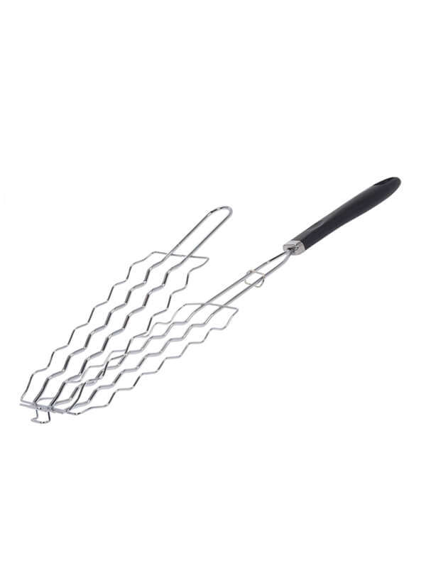 Boerewors and Sausage Grill Holder for Braai - Stainless-Steel