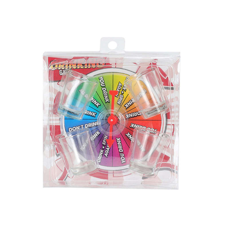 Drinking Game - Spin the Wheel with 4 Shot Glasses