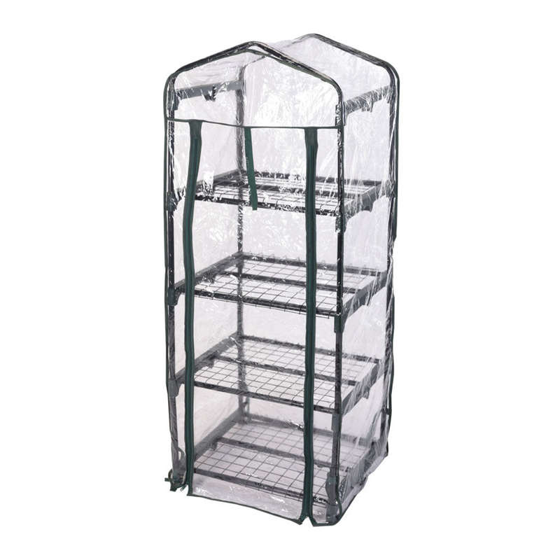 Greenhouse with 4 Shelves - 50 x 45 x 130cm
