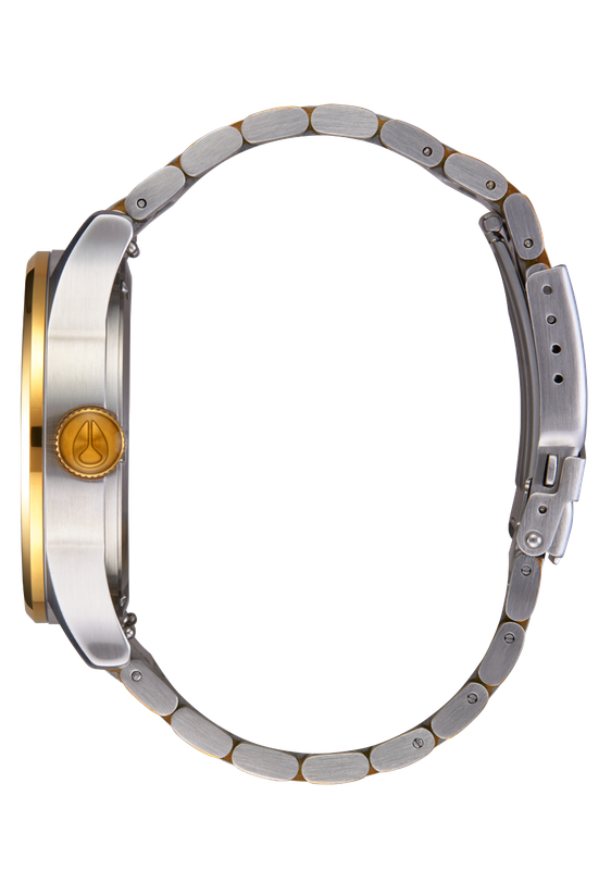 NIXON 2PAC Sentry Stainless Steel - Gold,Silver & Black Unisex Watch | A13795196-00