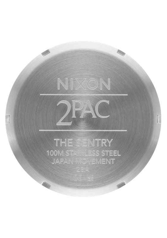 NIXON 2PAC Sentry Stainless Steel - Gold,Silver & Black Unisex Watch | A13795196-00