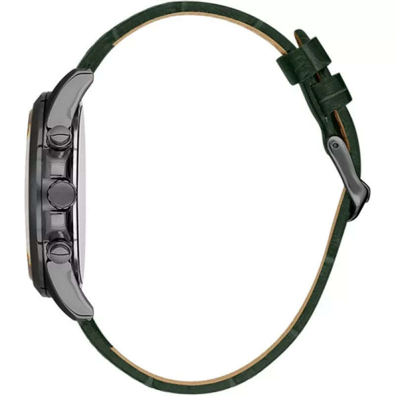 Bigotti Chronograph Green Leather Mens Watch | BG.1.10491-4