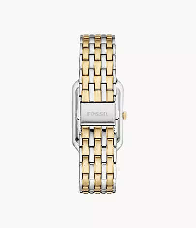 Fossil Raquel Three-Hand Two Tone Stainless Steel Woman's Watch | ES5305
