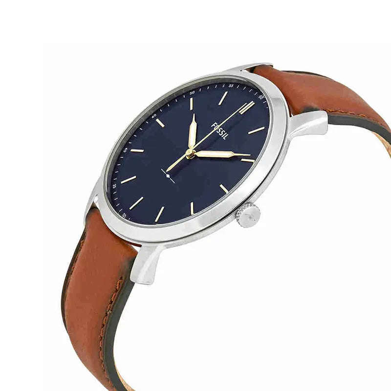 Fossil The Minimalist Slim Three-Hand Light Brown Leather Men's Watch | FS5304