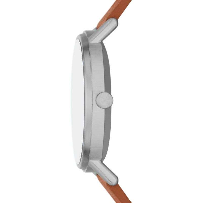 Skagen Kuppel Two-Hand Sub-Second Brown Leather Men's Watch | SKW6888