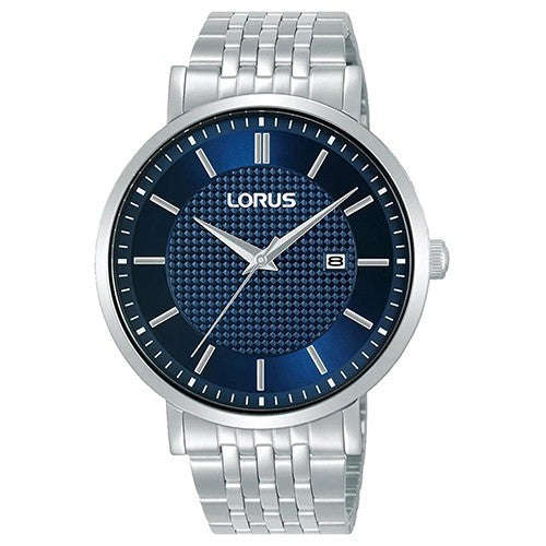 Lorus Blue Dial Stainless Steel Men's Watch | RH955RX9