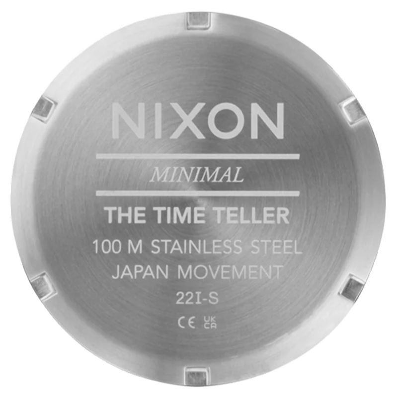Nixon Time Teller Silver Byron Blue Unisex Watch | A0455302-00