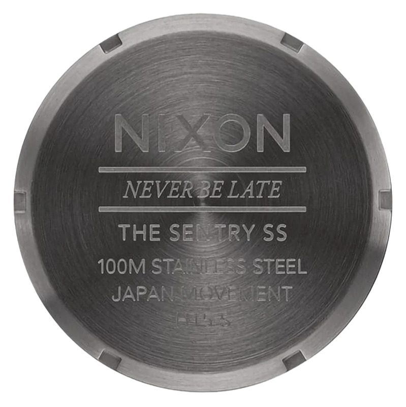 Nixon Sentry Gunmetal  Deep Purple Dial & Gold Accents Unisex Watch | A3565270-00