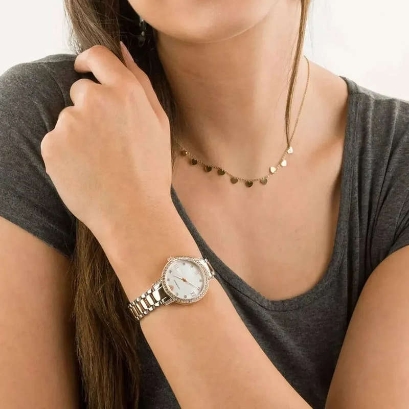 Emporio Armani Three-Hand Rose Gold-Tone Stainless Steel Women's Watch | AR11499